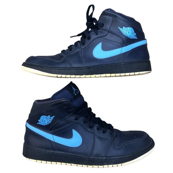 2017 Nike Air Jordan 1 Retro Mid Size 12 'Obsidian' - Picture 1 of 13